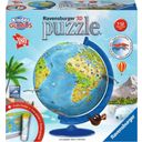 Puzzle - Sfera puzzle 3D - Mappamondo per Bambini in Tedesco, 180 Pezzi - 1 pz.