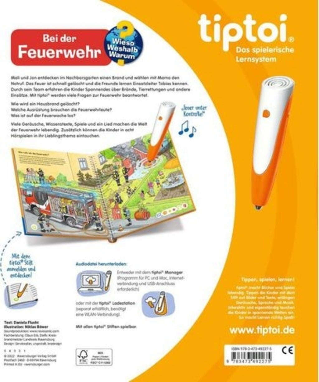 tiptoi Wieso? Weshalb? Warum? - Bei der Feuerwehr - 1 Stk