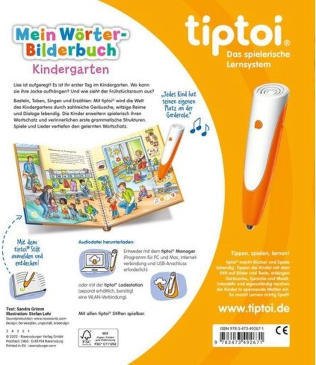 tiptoi - Mein Wörter-Bilderbuch - Kindergarten - 1 Stk