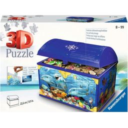 Puzzle - Puzzle 3D - Forziere del Tesoro del Mondo Sottomarino, 216 Pezzi