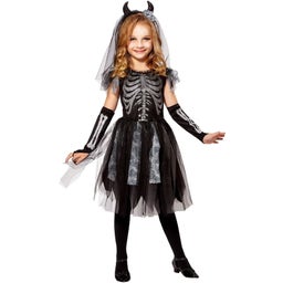 Widmann Skeleton Bride Costume for Children