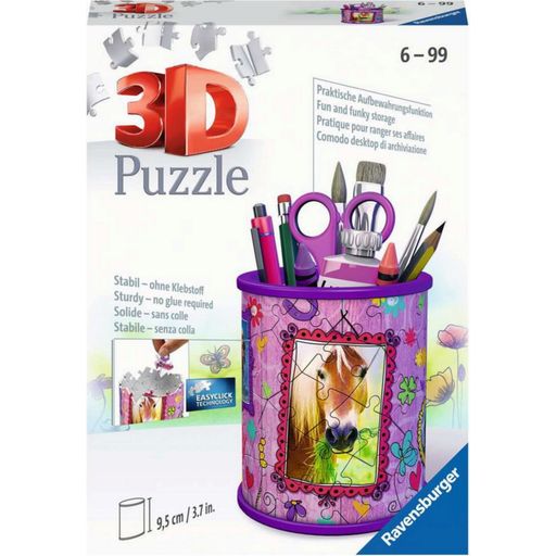 Puzzle - 3D Puzzle-Organizer - Utensilo Pferde, 54 Teile - 1 Stk