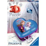 Pussel - 3D-pussel Organiserare - Hjärtlåda - Frozen 2, 54 bitar