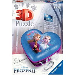 Jigsaw - 3D Puzzle Organiser - Heart Box - Frozen II, 54 Pieces - 1 item