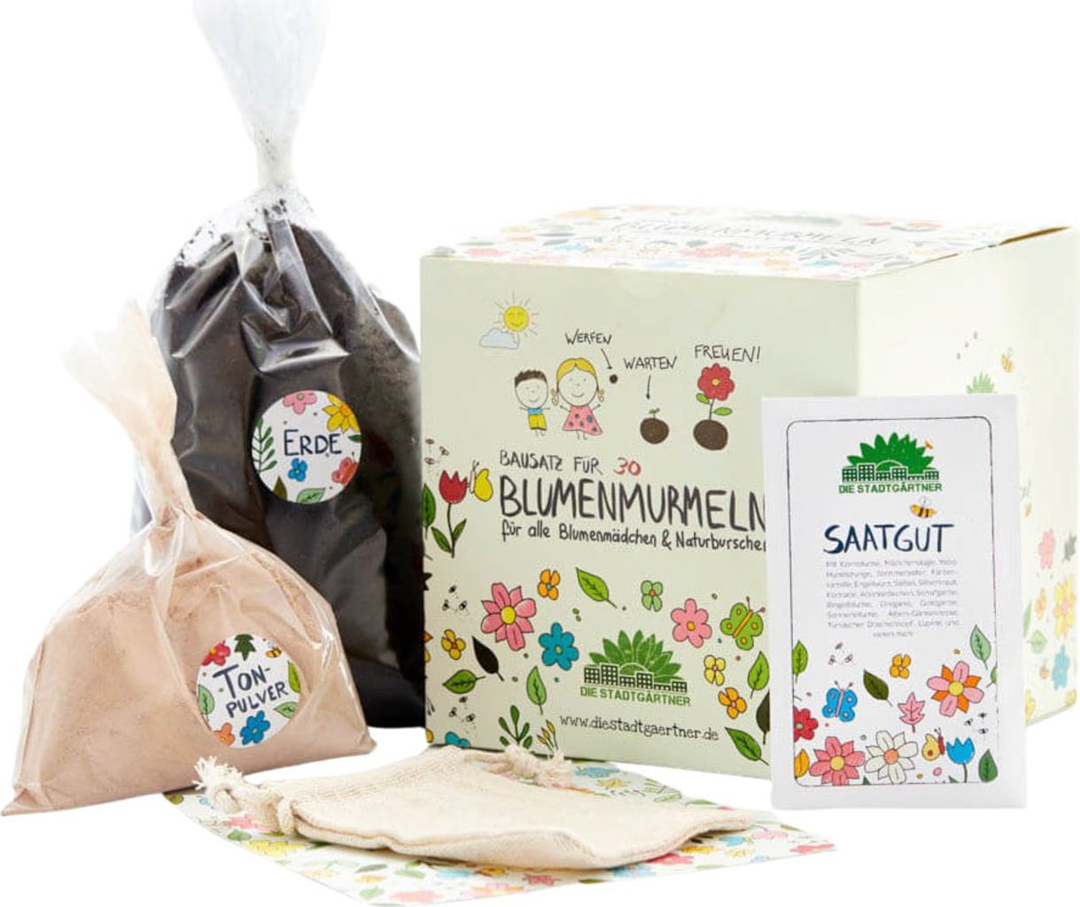 Die Stadtgärtner Blumenmurmeln Bausatz - 1 Set