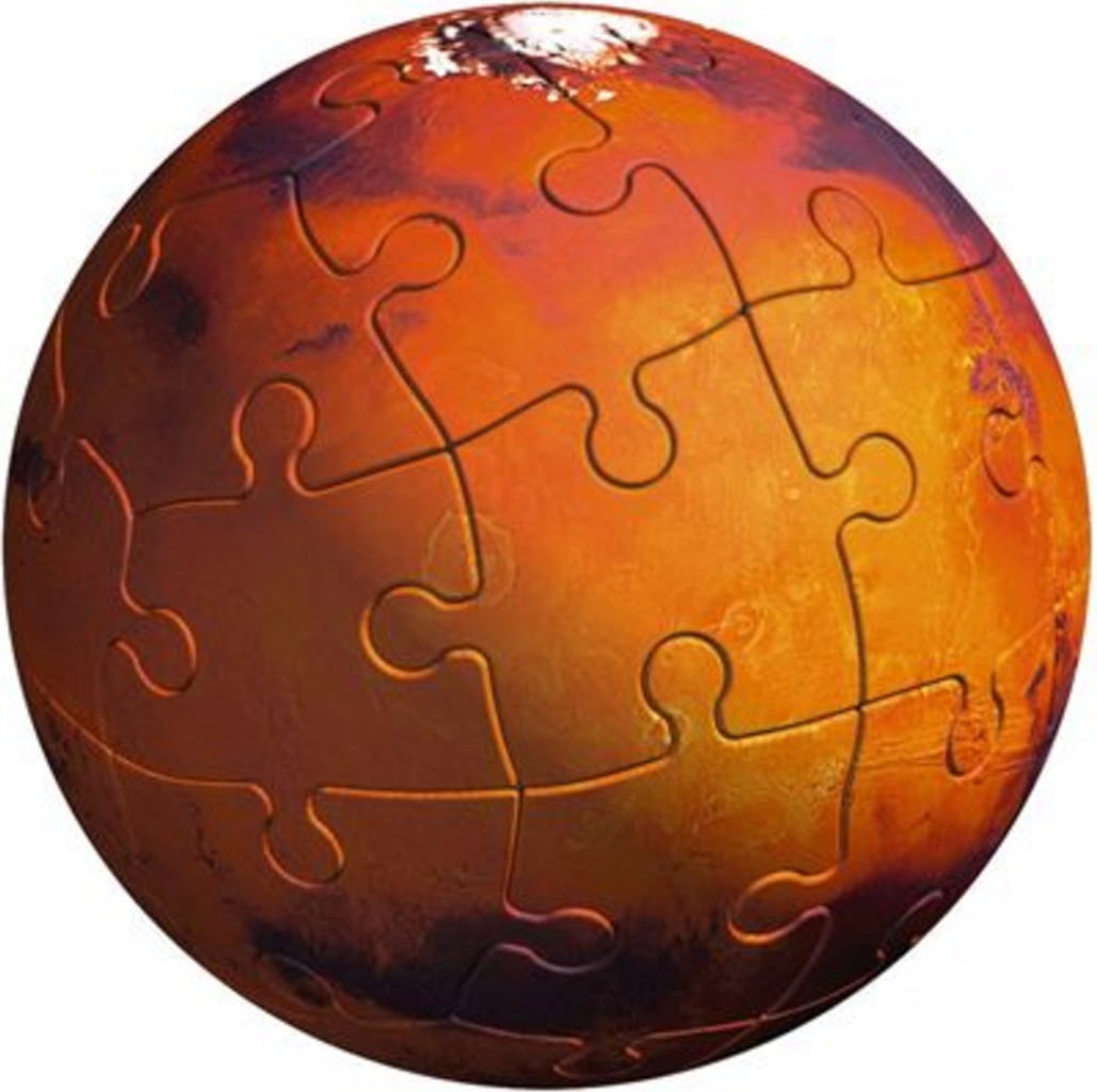 Puzzle - 3D Puzzle-Ball - Planetenbox 27/54/72/108 Teile - 1 Stk