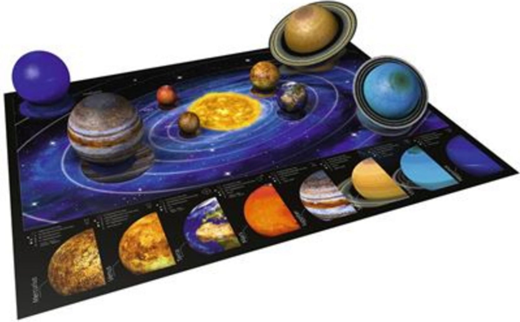Puzzle - 3D Puzzle-Ball - Planetenbox 27/54/72/108 Teile - 1 Stk