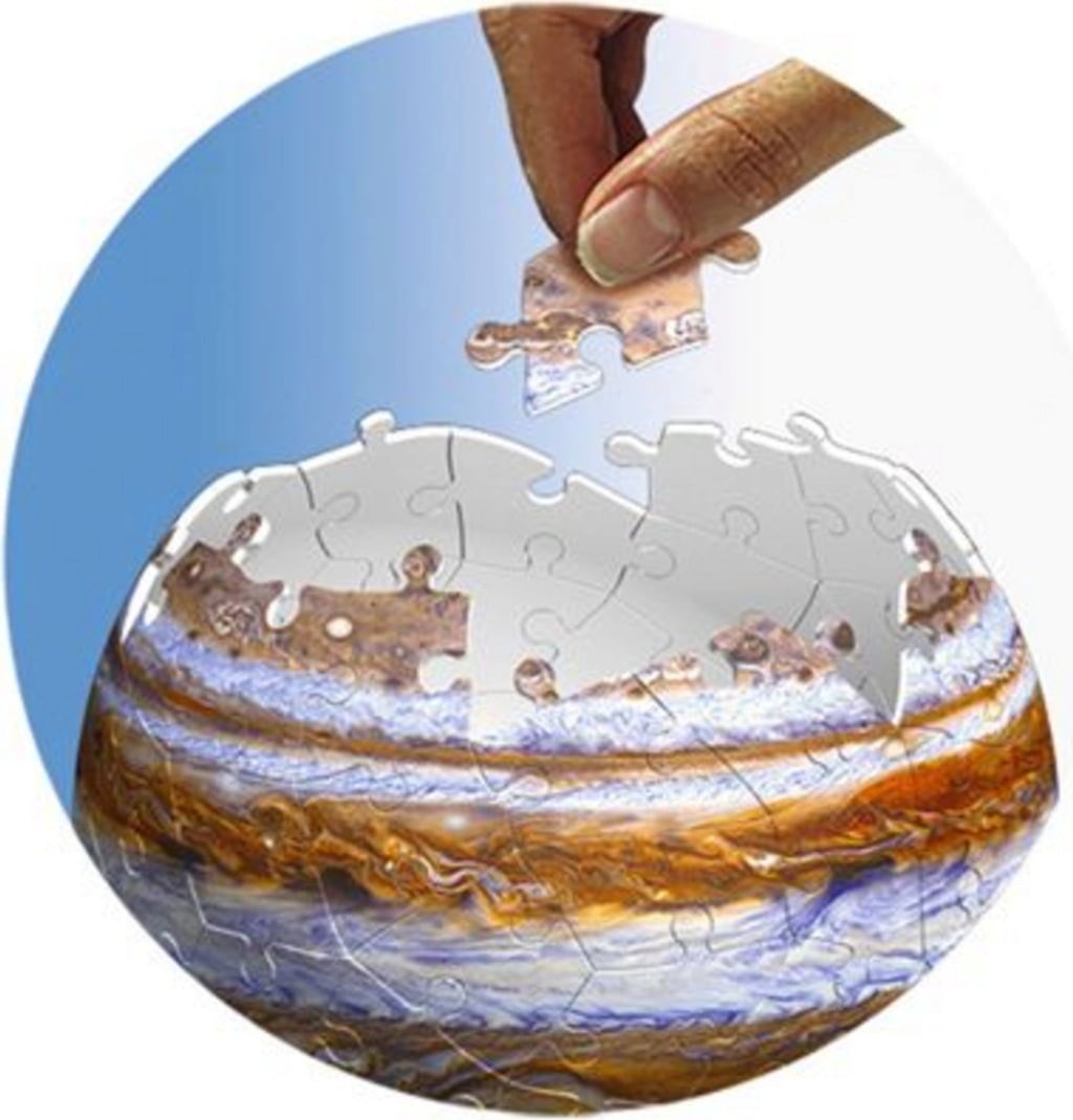 Puzzle - 3D Puzzle-Ball - Planetenbox 27/54/72/108 Teile - 1 Stk