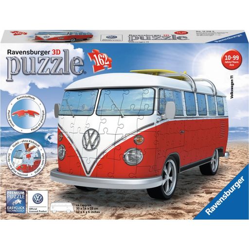 Puzzle - 3D Puzzle - VW Bus T1, 162 delov - 1 k.