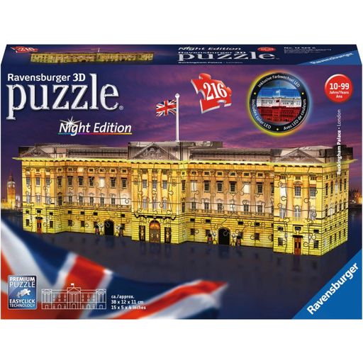 Jigsaw - 3D Puzzle - Buckingham Palace by Night, 216 Pieces - 1 item