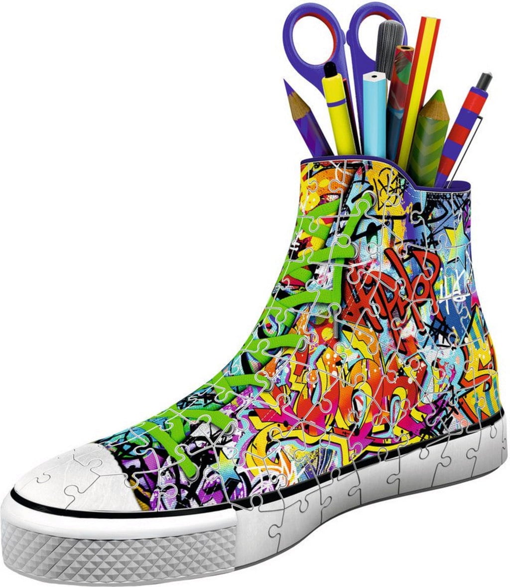 Pussel - 3D-pussel - Sneaker Graffiti Style, 108 bitar - 1 st.