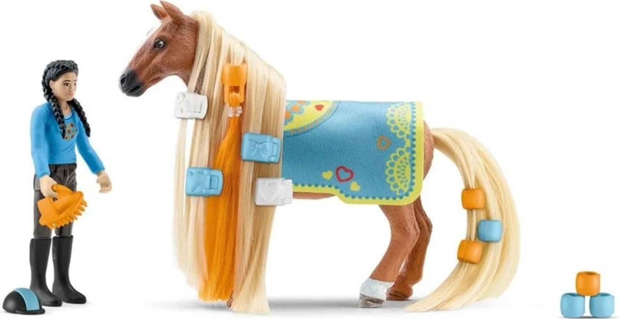 Schleich 42585 - Horse Club - Kim & Caramelo