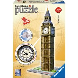Puzzle - 3D Vision Puzzle - Big Ben z uro, 216 delov - 1 k.