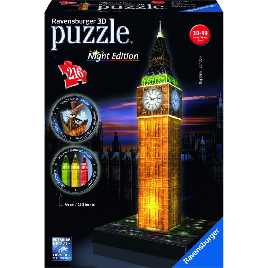 3d puzzle big ben best sale working clock