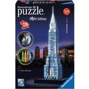 Puzzle - 3D Puzzle - Chrysler Building ponoči, 216 delov - 1 k.