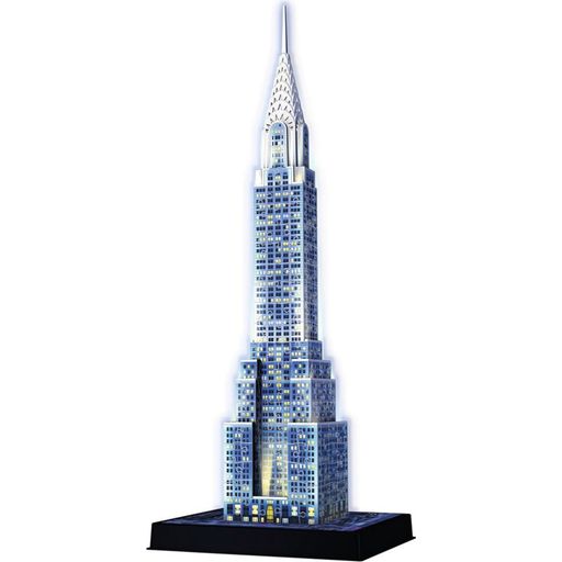 Puzzle - 3D Puzzle - Chrysler Building ponoči, 216 delov - 1 k.
