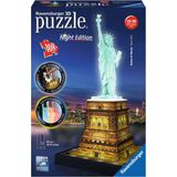 Puzzle - Puzzle 3D - Statua della Libertà di Notte, 108 Pezzi