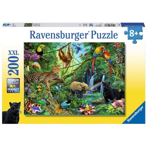 Puzzle - Tiere im Dschungel XXL, 200 Teile - 1 Stk