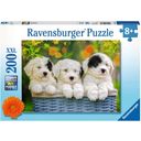 Ravensburger Puzzle - Psički v košari, 200 delov XXL - 1 k.