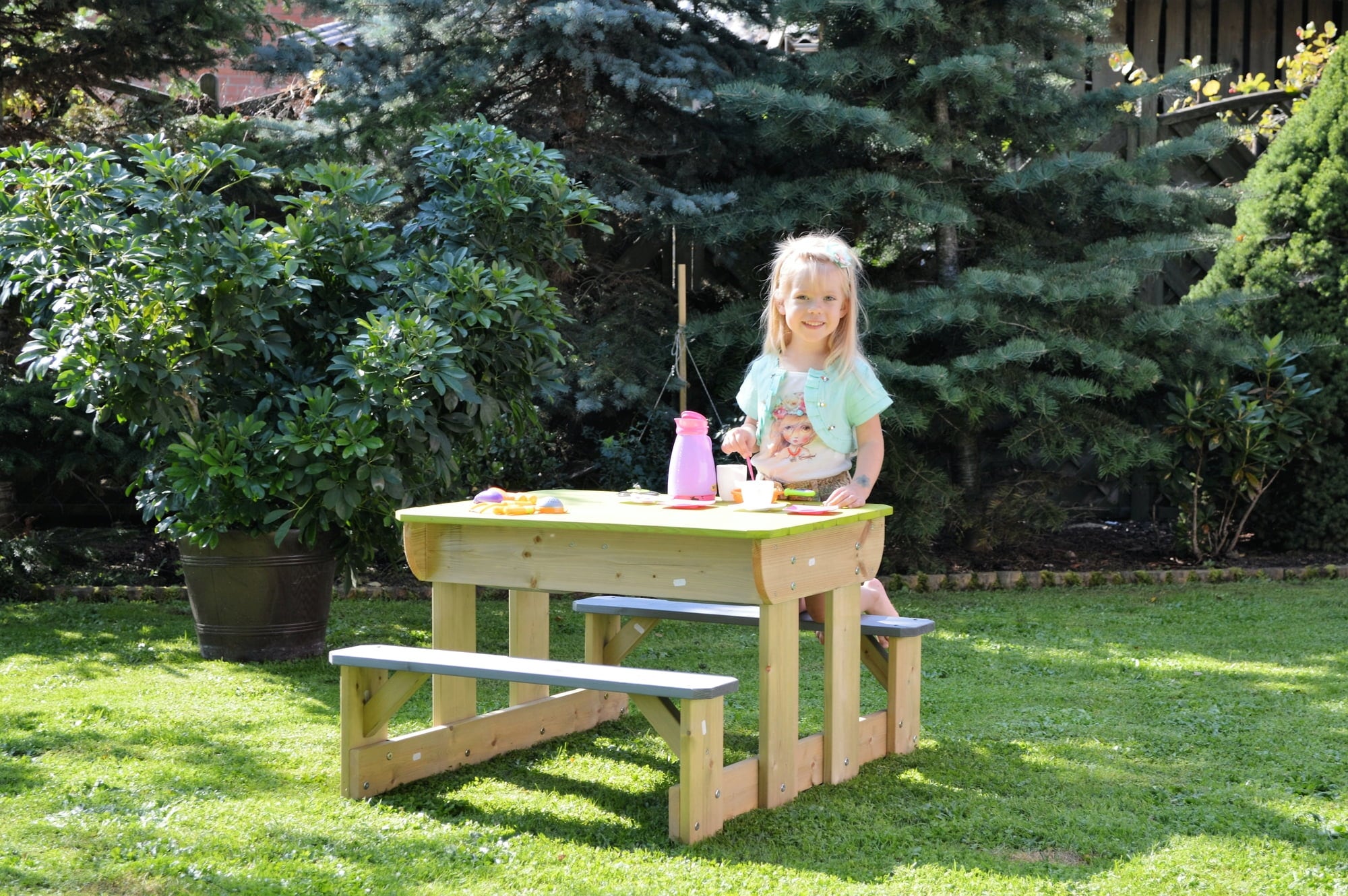 Wendi Toys Sand- & Wassertisch mit 2 Bänken