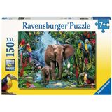 Puzzle - Jungle Elephants, 150 XXL pieces