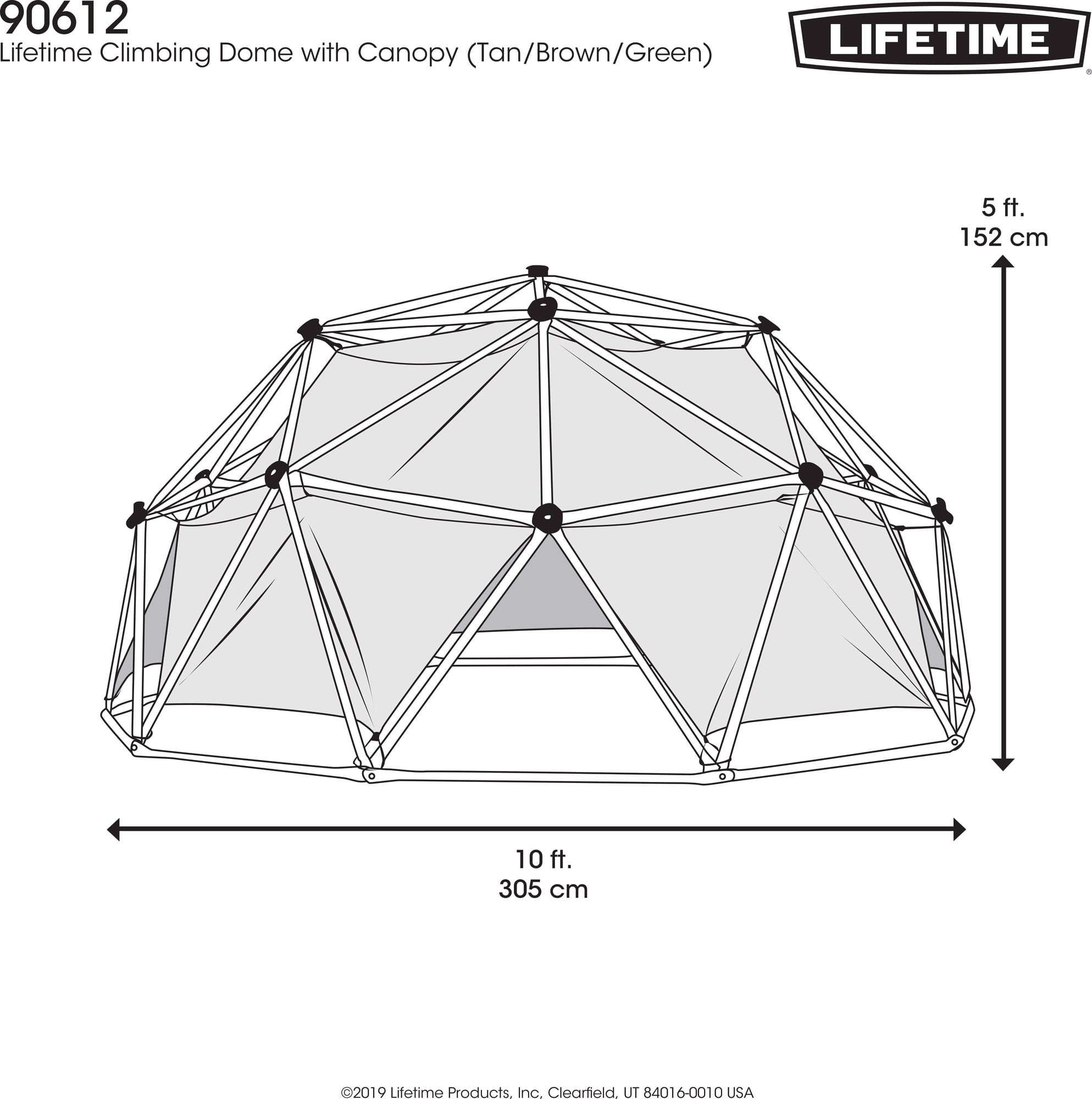 Lifetime Geodome Kletterkugel mit Zelt