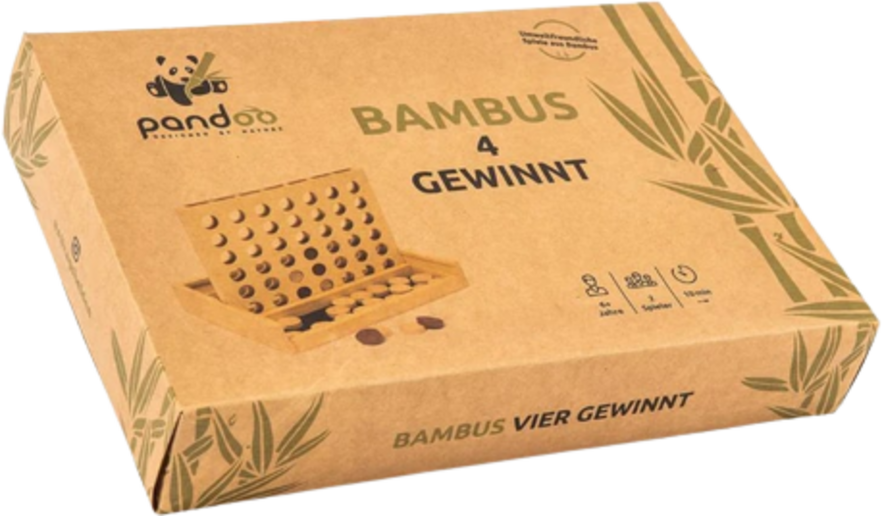 Pandoo Spiel 4 Gewinnt aus Bambus - 1 Stk