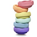 Stapelsten Stapelstein Rainbow Pastel 6