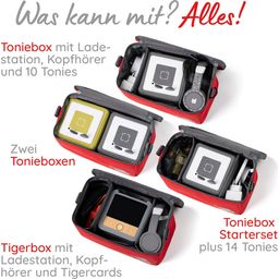 fantifant Musikbox-Taschen für Toniebox - ararot