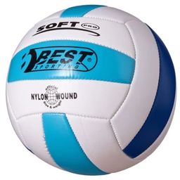 BEST Sport & Freizeit White/Light Blue/Blue Volleyball