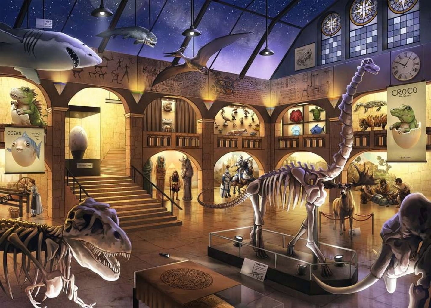 Puzzle - EXIT Puzzle Kids Im Naturkundemuseum, 368 Pezzi (IN TEDESCO) - 1 pz.