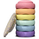 Stapelstein Rainbow Pastel Stacking Elements Set 6+1