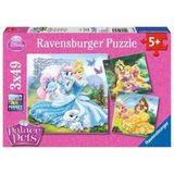 Ravensburger Puzzle - Palace Pets, 3 x 49 pieces