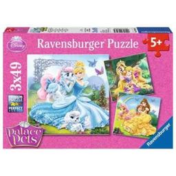 Ravensburger Puzzle - Palace Pets, 3 x 49 pieces