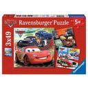 Puzzle - Cars 2 - Worldwide racing fun, 3 x 49 kosov