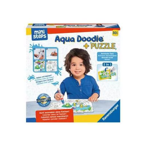 ministeps - Aqua Doodle® Puzzle: Heimische Tiere