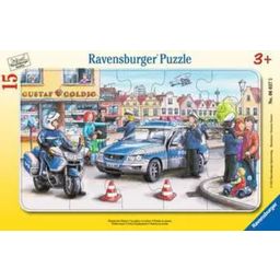 Ravensburger Frame Puzzle - Police Mission, 15 Pieces