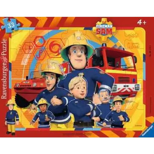 Ravensburger Frame Puzzle - Fireman Sam, 33 Pieces