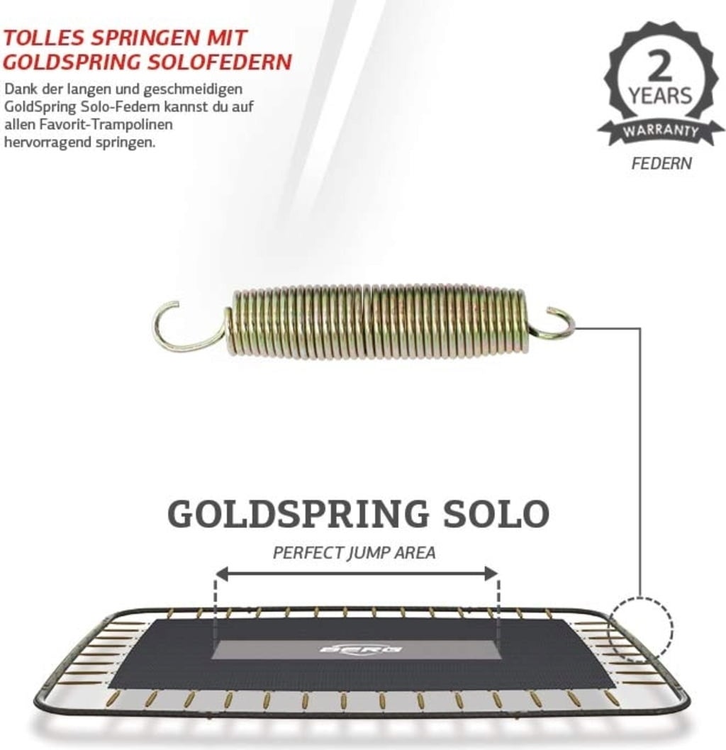 Trampolin Ultim Favorit InGround 220 x 330 cm - Schwarz
