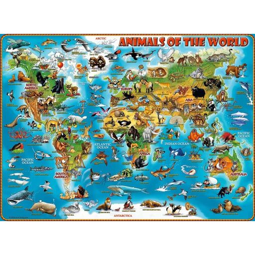 Puzzle - Živali po vsem svetu, 300 delov XXL - 1 k.