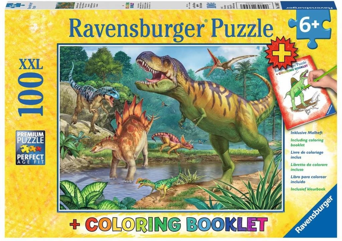Puzzle - Il Mondo dei Dinosauri, 100 Pezzi XXL - 1 pz.