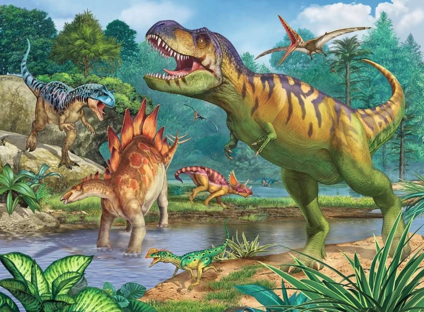 Puzzle - Il Mondo dei Dinosauri, 100 Pezzi XXL - 1 pz.