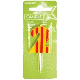Amscan Dots & Stripes Number Candle 2
