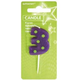 Amscan Dots & Stripes Number Candle 3
