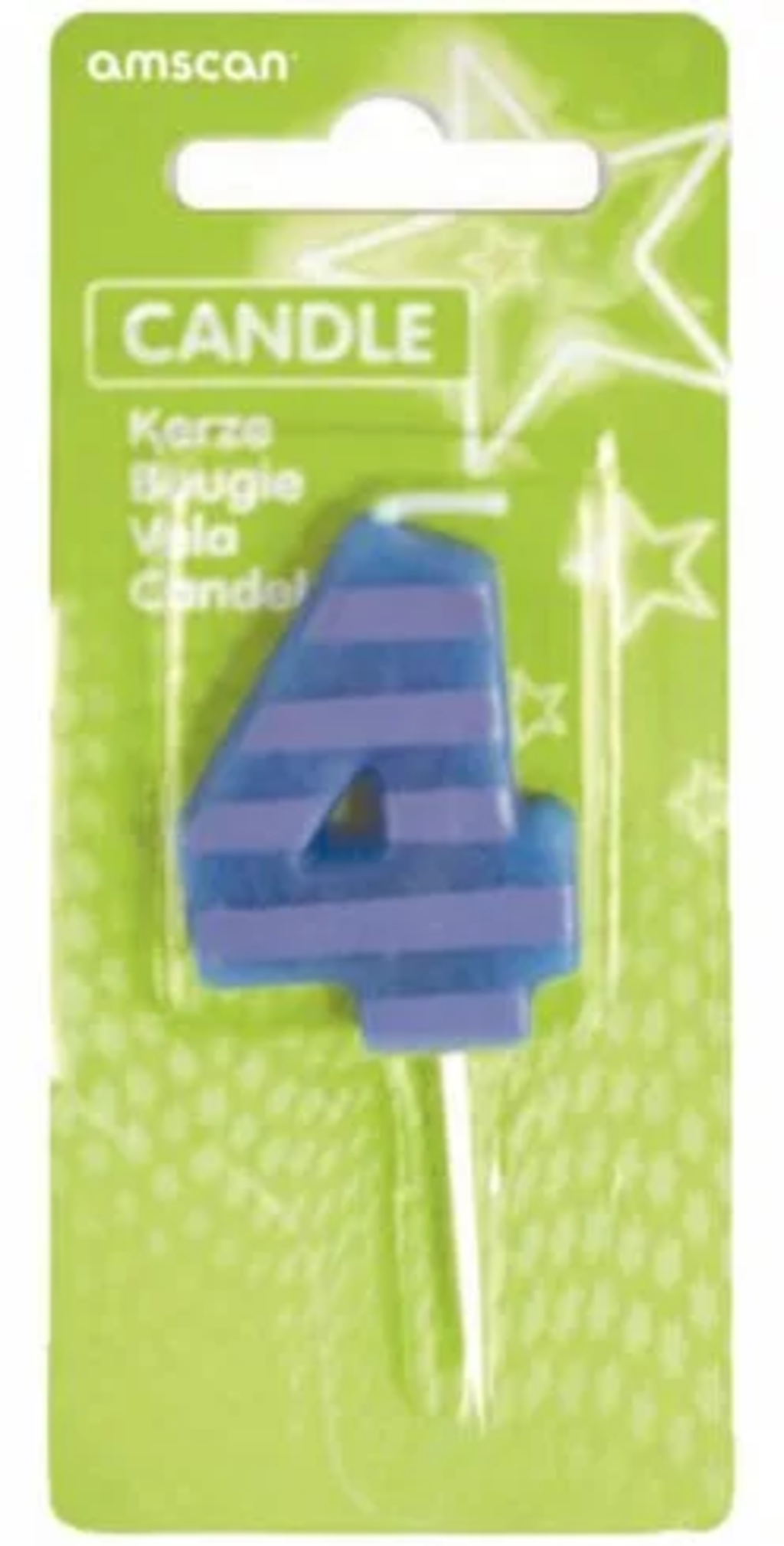 Amscan Zahlenkerze 4 