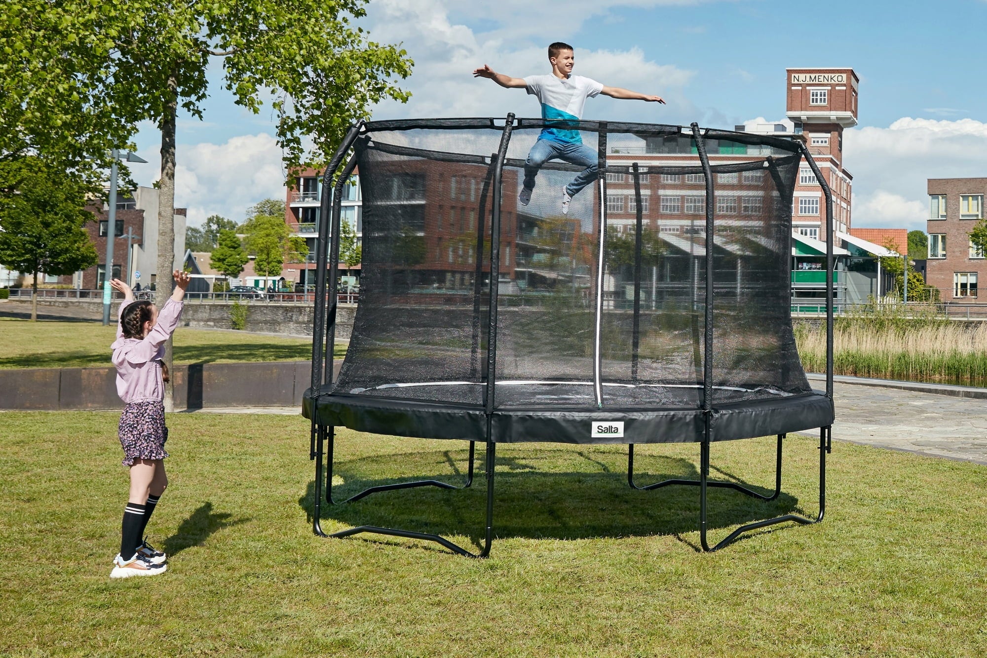 Salta Trampolines Trampolin Premium Black Edition Ø 427 cm