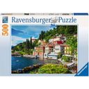 Ravensburger Puzzle - Lake Como, Italija, 500 delov - 1 k.