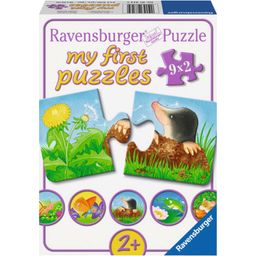 Puzzle - my first puzzles - Živali na vrtu, 9 x 2 delov - 1 k.