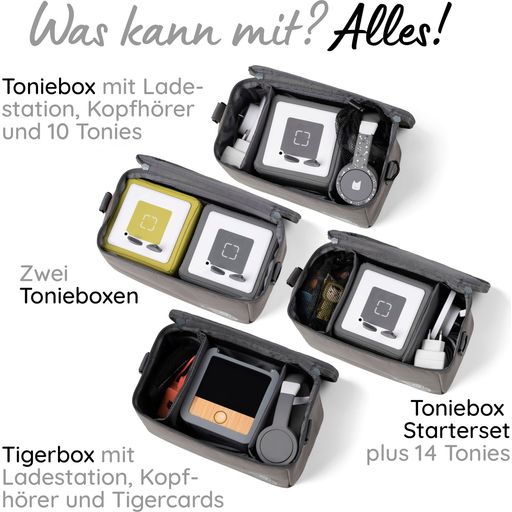 Musikbox-Taschen für Toniebox - Sonderedition Schwarz