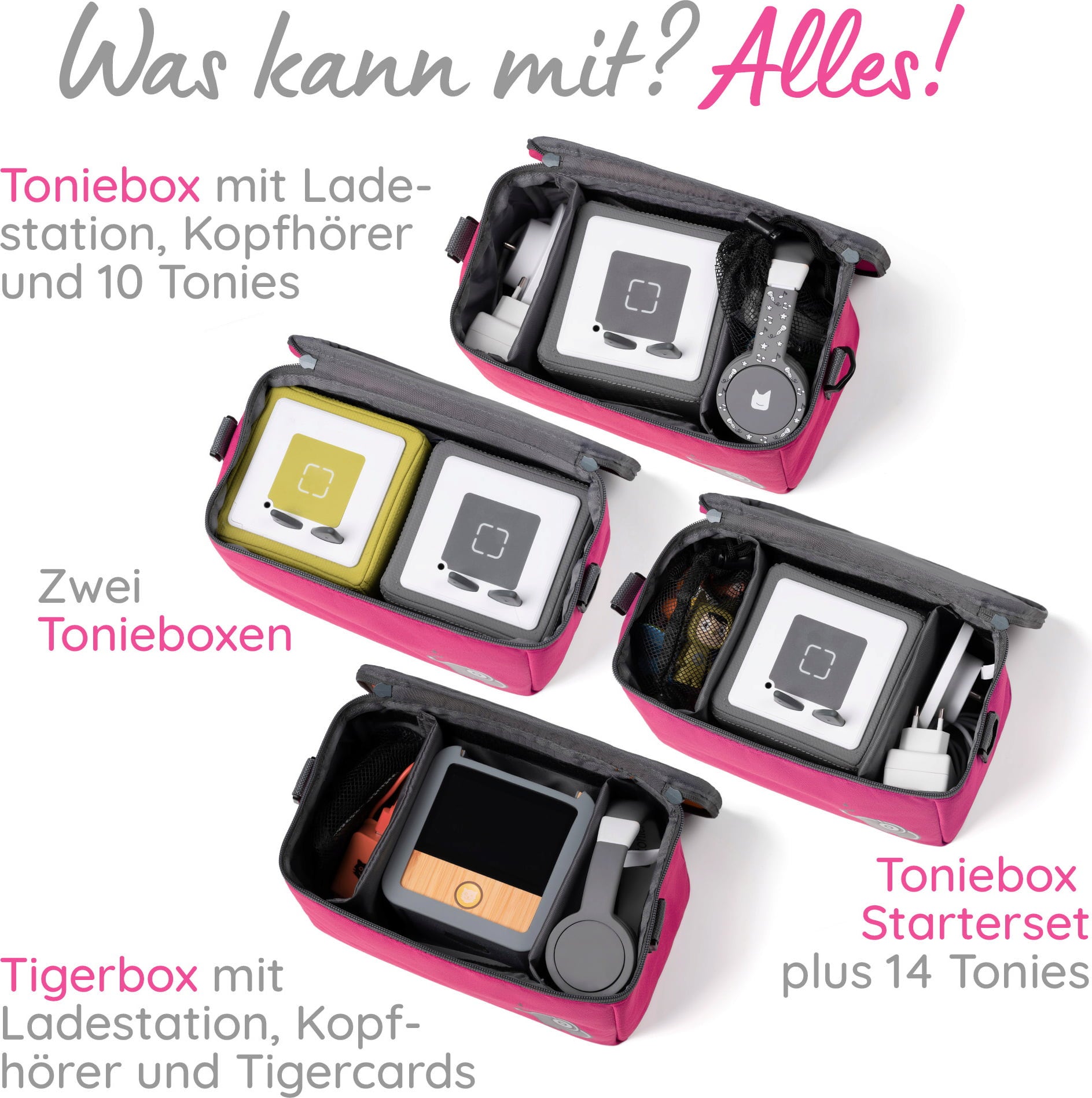 Musikbox-Taschen für Toniebox - Sonderedition Einhorn